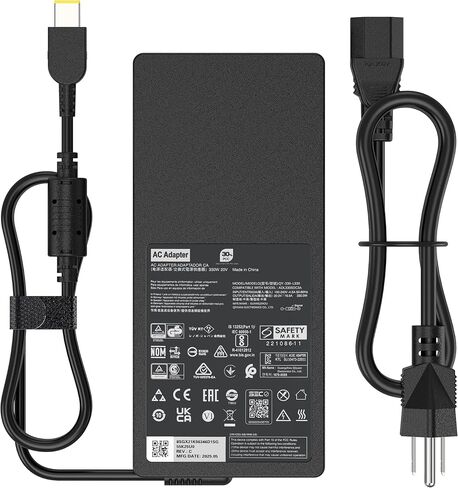 330W Slim Charger Compatible with Lenovo Legion 9 9i Pro 7 7i Pro 5 5i Gen 8 9 16IRX9H 16IRX8H 16ARX8H 16IRX9 16IRX8 Gaming AC Adapter, RTX 4090 4080 4070 Power Supply in Kuwait