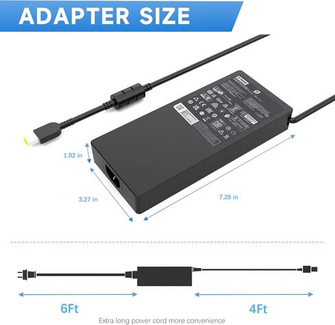 330W Slim Charger Compatible with Lenovo Legion 9 9i Pro 7 7i Pro 5 5i Gen 8 9 16IRX9H 16IRX8H 16ARX8H 16IRX9 16IRX8 Gaming AC Adapter, RTX 4090 4080 4070 Power Supply in Kuwait