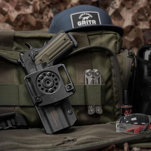 GRITR OWB Kydex Right Hand Gun Holster Fits Railed 1911 Models in Kuwait