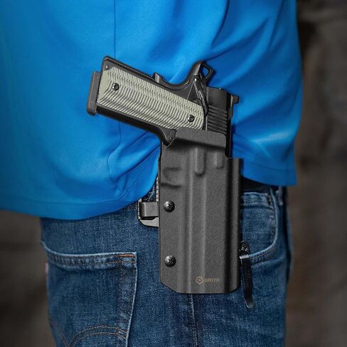 GRITR OWB Kydex Right Hand Gun Holster Fits Railed 1911 Models in Kuwait