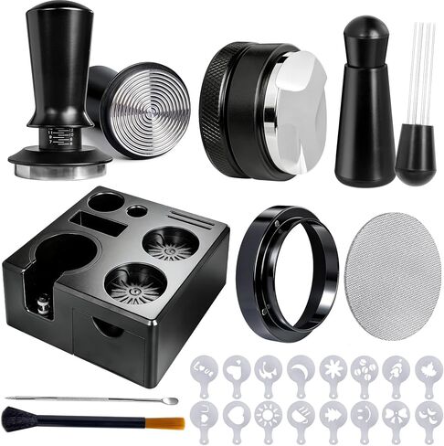 9 PCS 54mm Espresso Accessories Kit with Tamper Station in Kuwait