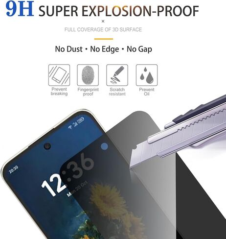 2 Pack Privacy Screen Protector for TCL NXTPAPER 70 Pro in Saudi Arabia