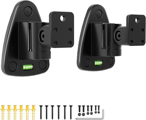 Speaker Wall Mount for Klipsch R-41M, RP-500M/RP-502S II, RP-500SA, RP-500SA II Speakers, for Threaded & Keyhole Klipsch Speakers, 120° Tilt & 180° Swivel, Holds up to 30 lbs, 2 Pack in Kuwait