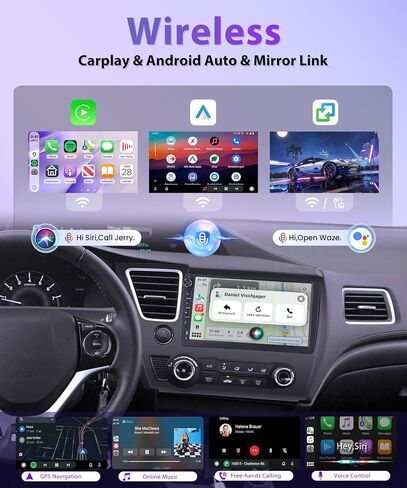 Rimoody 4G+64G Car Stereo for Honda Civic Radio 2013-2017 Physical Buttons in Kuwait