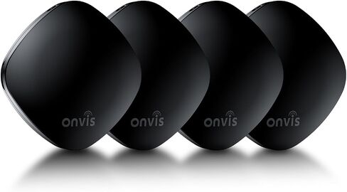 Onvis Item Finders Tracker Work with Apple Find My APP (iOS Only, Not for Android), Smart Bluetooth Locator for Keys, Luggage Suitcases, Bags Wallets, Backpack, IP67 Waterproof (4 Pack) in Kuwait