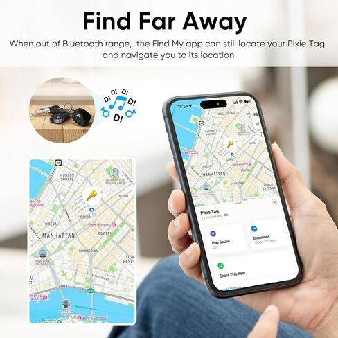 Onvis Item Finders Tracker Work with Apple Find My APP (iOS Only, Not for Android), Smart Bluetooth Locator for Keys, Luggage Suitcases, Bags Wallets, Backpack, IP67 Waterproof (4 Pack) in Kuwait