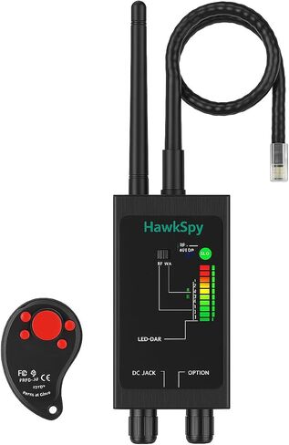 M8000 Hidden Camera Detectors, Bug Detector & Magnetic Tracker Detector – Privacy Protection for Travel, Business, Hotels & Meetings – Auto Detection, Portable Spy Camera Finder(Black) in Kuwait