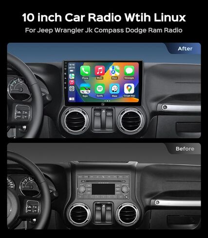Car Radio Stereo for Jeep Wrangler JK Compass Patriot Liberty in Kuwait