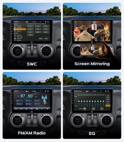 Car Radio Stereo for Jeep Wrangler JK Compass Patriot Liberty in Kuwait