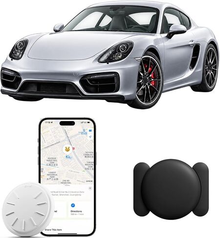 GPS Tracker for Vehicles, No Monthly Fee GPS Tracker, Tracker Device for Vehicles, Real-Time Car Tracker, Work with Find My (iOS Only), Magnetic Mini Car Tracker Device Hidden with Magnetic Case in Saudi Arabia