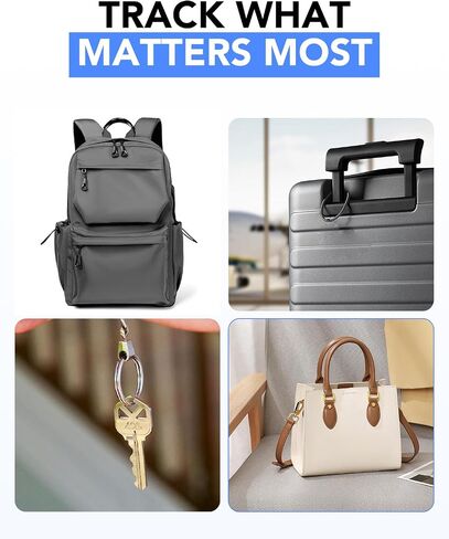 2026 Air Tracker Tags Item Locator for Android & iOS Bluetooth Tracker Smart Tags Compatible with Apple Find My (iOS) & Google's Find Hub(Android) for Keys, Luggage, Wallet, Vehicles Black (4 Pack) in Kuwait