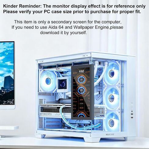 10.1 Inch Secondary Mini Monitor,IPS Stretched Bar LCD Travel Display in Kuwait