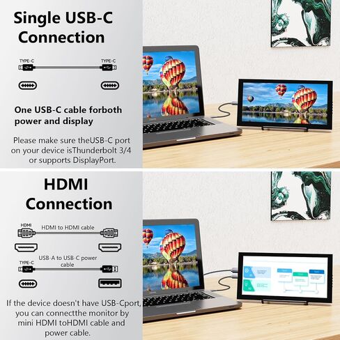 10.1 Inch Secondary Mini Monitor,IPS Stretched Bar LCD Travel Display in Kuwait