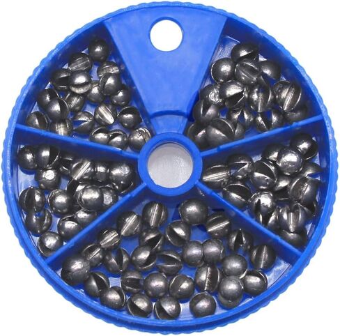Fishing Weights Sinkers, Split Shot Sinkers Kit Removable Round Lead Design in Kuwait