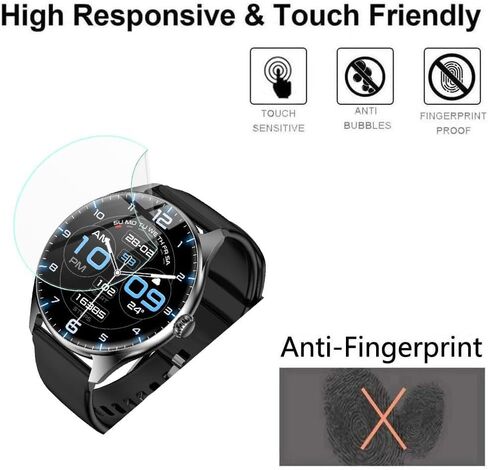 for iBesi Smart Watch VWY27 Screen Protector 1.43", Anti-Scratch in Kuwait