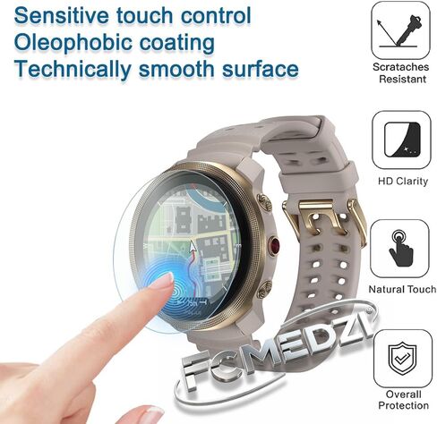 Smartwatch Screen Protector Compatible for Polar Vantage M3, Case TPU Soft Frame Cover and Tempered Glass Protective Film (Pack of 3+2) in Kuwait