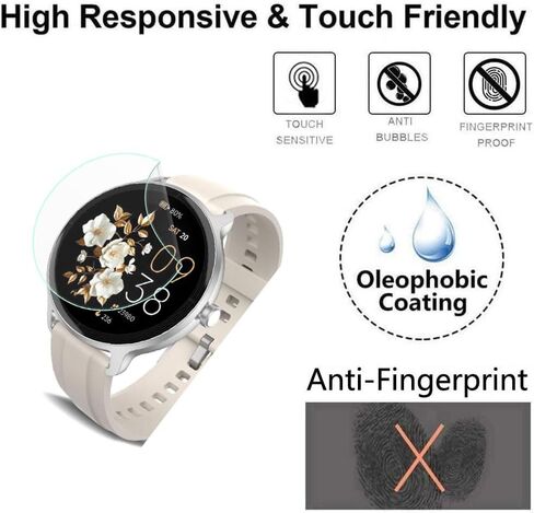 for Yoever Smart Watch DR03 Screen Protector 1.27", Anti-Scratch in Kuwait