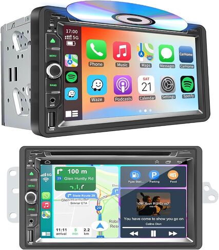 Car Radio Stereo DVD CD for Chevy Silverado SSR Tahoe Suburban Avalanche Impala GMC Sierra Yukon 2003-2006/Colorado Canyon 2004-2012/with CarPlay Android Auto Navi Backup Camera in Saudi Arabia