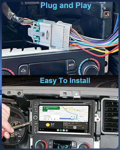 Car Radio Stereo DVD CD for Chevy Silverado SSR Tahoe Suburban Avalanche Impala GMC Sierra Yukon 2003-2006/Colorado Canyon 2004-2012/with CarPlay Android Auto Navi Backup Camera in Saudi Arabia