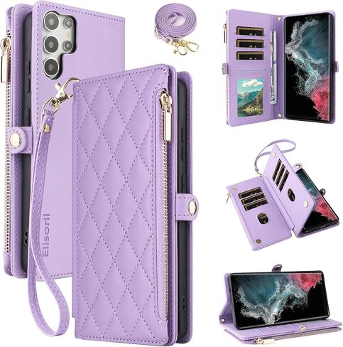 Wallet Case for Samsung Galaxy S26 Ultra w/Card Slots&Zipper Pouch in Saudi Arabia