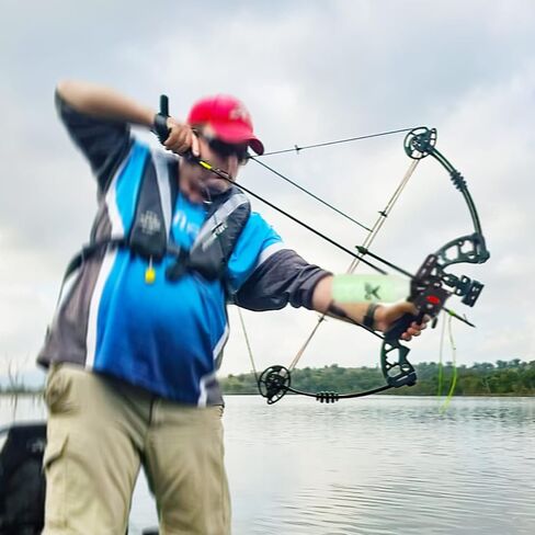 Bowfishing Reel for Recurve and Compound Bow, Bottle Style Bow Fishing Reel Kits with 40 Meters Smooth Dacron Line for Small and Big Fish (Fishing Reels Kits) in Kuwait