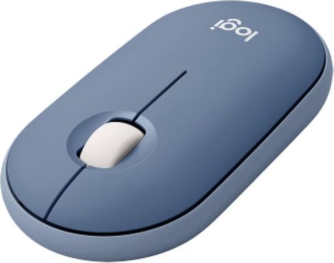 Logitech Pebble Wireless Mouse with Bluetooth or 2.4 GHz Receiver - Blueberry in Kuwait
