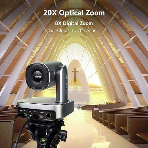 Tenveo 4K PTZ Camera and Controller Bundle/Kit - 4K NDI 6 & NDI HX3 PTZ Camera(2PCS) with 20X Zoom AI HDMI/USB3.0/LAN(PoE) and 7" LCD Quad-Screen 4D Joystick NDI PTZ Controller Kit for Live Streaming in Kuwait