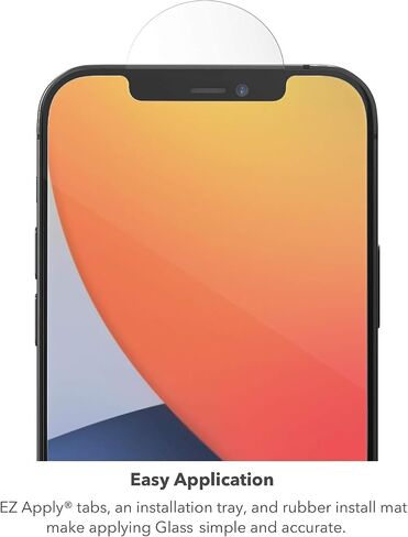 ZAGG InvisibleShield Anti-Glare Glass Screen Protector for iPhone 14/13 Pro/13 – 3X Impact and Scratch Protection, Strongest Tempered Glass, Smudge-Free, Smooth Silky Feel - Clear in Kuwait