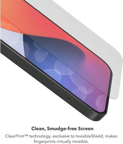 ZAGG InvisibleShield Anti-Glare Glass Screen Protector for iPhone 14/13 Pro/13 – 3X Impact and Scratch Protection, Strongest Tempered Glass, Smudge-Free, Smooth Silky Feel - Clear in Kuwait