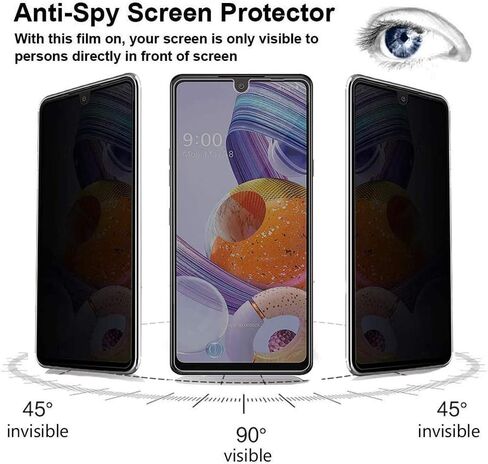 [2-Pack] Privacy Screen Protector for Motorola Moto Razr Fold, Anti-Spy 3D Curve Edge 9H Hardness Tempered Glass Screen Protectors for Moto Razr Fold in Kuwait