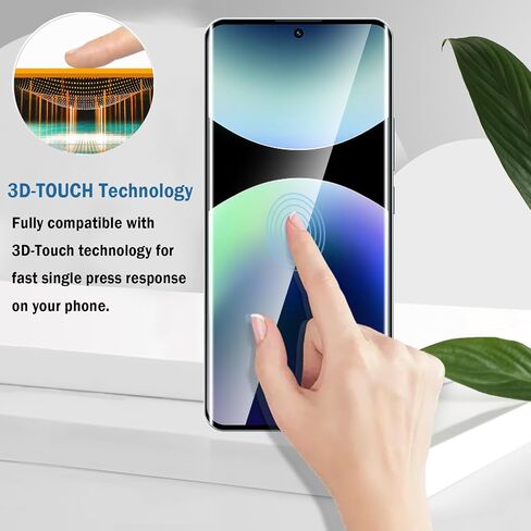 2+2 Pack 3D Screen Protector for Redmi Note 14 Pro+ 5G with Camera Lens Protector,3D Full Coverage HD Clear Scratch Resistant,Bubble-Free for Xiaomi Redmi Note 14 Pro Plus 5G Screen Protector in Kuwait