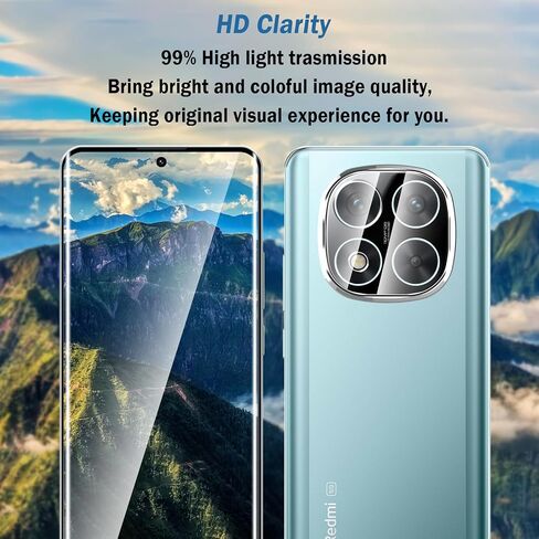 2+2 Pack 3D Screen Protector for Redmi Note 14 Pro+ 5G with Camera Lens Protector,3D Full Coverage HD Clear Scratch Resistant,Bubble-Free for Xiaomi Redmi Note 14 Pro Plus 5G Screen Protector in Kuwait
