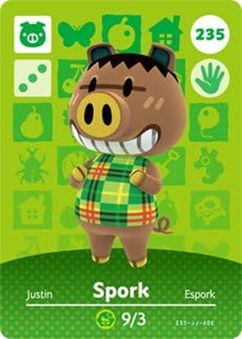 Spork - Nintendo Animal Crossing Happy Home Designer Amiibo Card - 235 in Kuwait