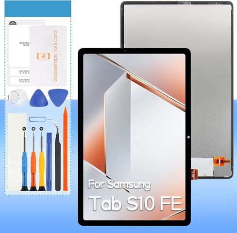 for Samsung Galaxy Tab S10 FE Screen Replacement SM-X520, SM-X526, SM-X526B 10.9" LCD Display Touch Digitizer Assembly with Repair Kits in Kuwait