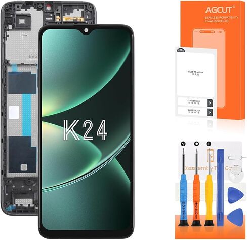 for TCL K24 Screen Replacement for TCL K24 T434D T434W LCD Display Touch Digitizer with Frame Assembly Repair Parts in Kuwait
