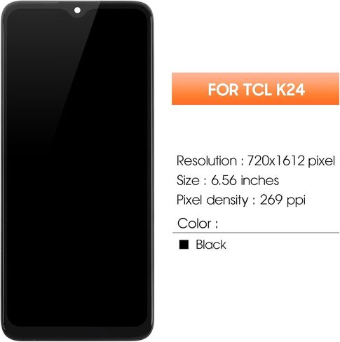 for TCL K24 Screen Replacement for TCL K24 T434D T434W LCD Display Touch Digitizer with Frame Assembly Repair Parts in Kuwait