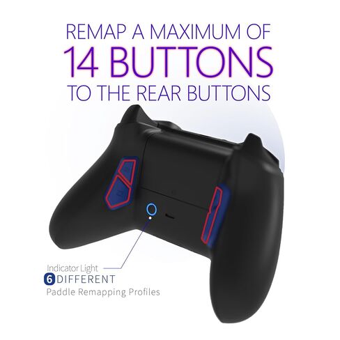 HEXGAMING ULTRA ONE Wireless Controller for Xbox Series X & S, for Xbox One, for Windows 7/8/10-4 Remap Back Buttons - Hair Triggers - Interchangeable Thumbsticks - 6 Profiles - Purple in Kuwait