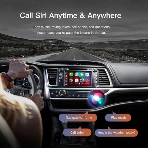 CARabc Wireless Carplay Android Auto Adapter for Toyota with Entune2.0 2014-2019, Fits for Tundra/Highlander/RAV4/Tacoma/Camry/Corolla/Avalon/Prius/CH-R/Sienna in Saudi Arabia
