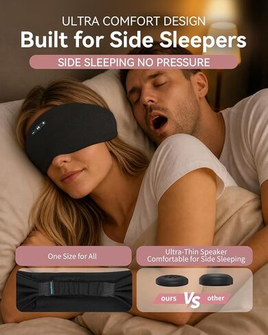 2-in-1 Sleep Headphones Bluetooth 6.0 Headband in Kuwait