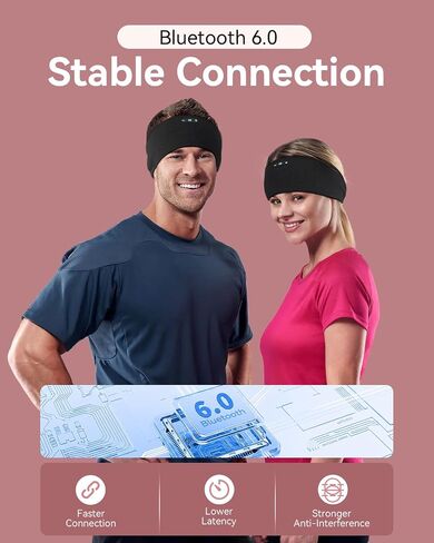 2-in-1 Sleep Headphones Bluetooth 6.0 Headband in Kuwait