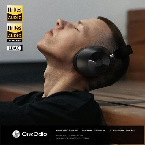 OneOdio Focus A5 Wireless Headphones, LDAC, 75H, Low Latency Game Mode in Kuwait