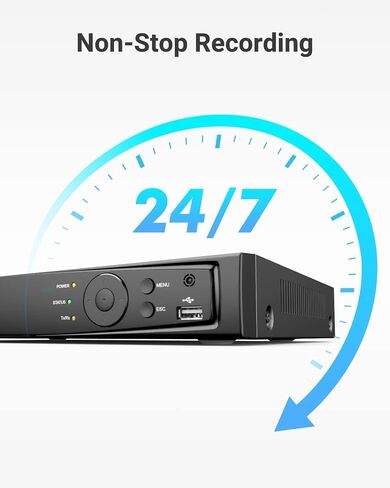 ANNKE 12MP 8CH PoE Network Video Recorder for Security IP Camera, No HDD in Kuwait