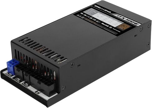 500W 1U/Flex ATX/Mini ITX Power Supply, 80+ Bronze Certified Fully Modular Active PFC Full Range 90-264V PSU, Suitable for Mini Server NAS HTPC Rackmount PSU in Kuwait