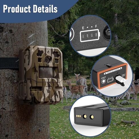 Rechargeable Battery for Moultrie Edge Series Trail Cameras, 5000mAh 54Wh Replacement Battery Pack for Moultrie Edge & Edge Series Hunting Cameras (2 Pack) in Kuwait