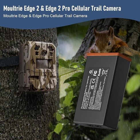 Rechargeable Battery for Moultrie Edge Series Trail Cameras, 5000mAh 54Wh Replacement Battery Pack for Moultrie Edge & Edge Series Hunting Cameras (2 Pack) in Kuwait