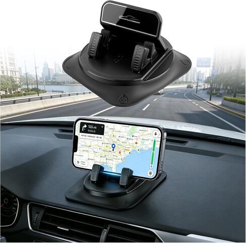 360° Rotatable Car Dashboard Phone Holder Anti-Shake in Kuwait