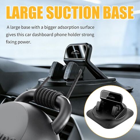 360° Rotatable Car Dashboard Phone Holder Anti-Shake in Kuwait