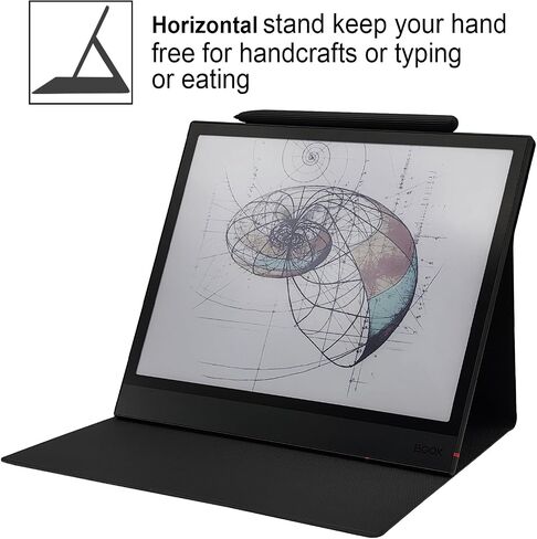 Magnetic Stand Case for Onyx Boox Note Air 5 C/Note Air 4 C/Note Air 3 C (2025/2024/2023 Released) Ultra-Thin Lightweight Leather Cover with Auto Sleep/Wake & Magnetic Closure (Cloth Black) in Kuwait