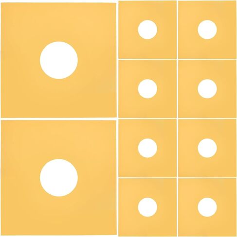 Uonlytech 10pcs Vinyl Record Outer Sleeve Kraft Paper Protective Cover for Vinyl Records and Prevent Dirt for Collectors in Kuwait