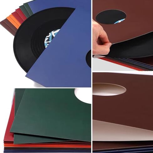 BESTYASH 5pcs Protective Vinyl Record Sleeves for 12 Inch Albums Made of Paper Easy to Open Vinyl Record Storage Bags and Album Cover Preservation in Kuwait